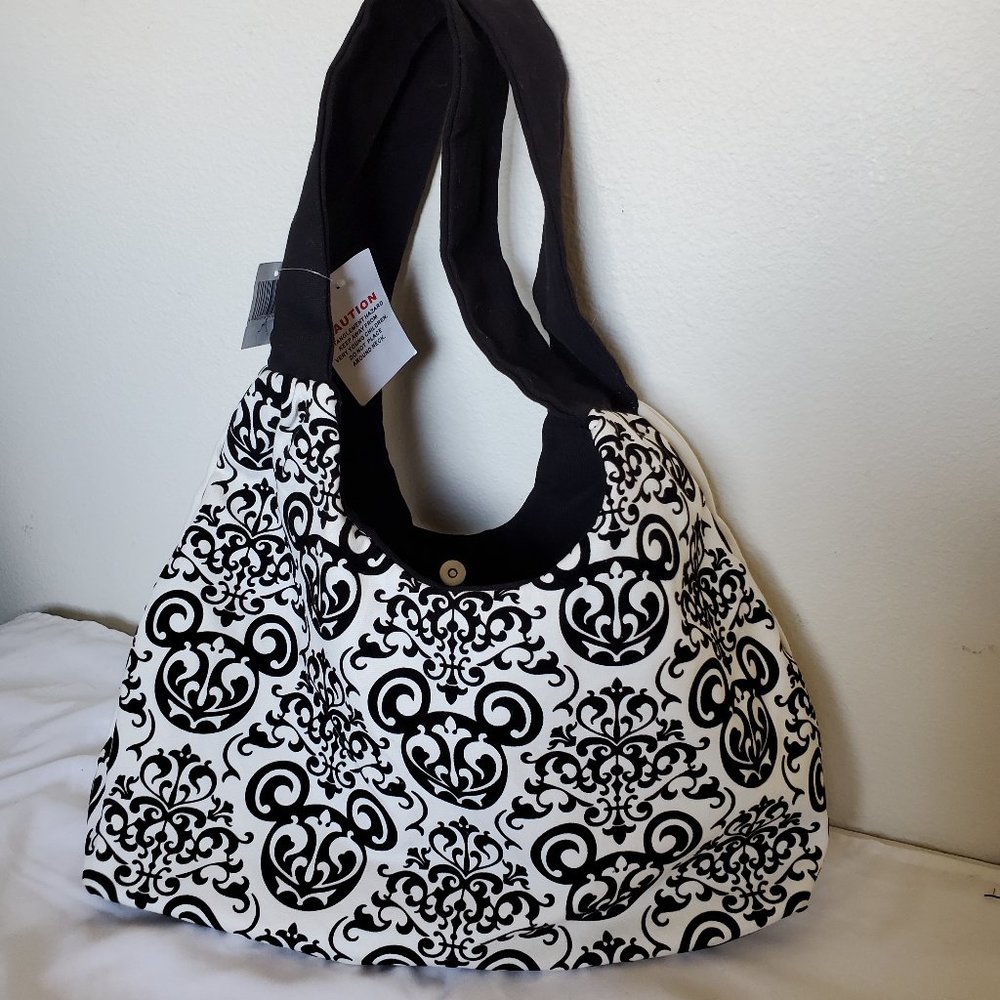 Disney Parks Mickey Mouse Damask Shoulder Purse